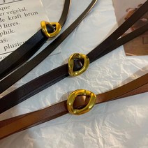 스마일하우스 여성 슬림 원피스 정장 디자인 가죽 벨트 1cm