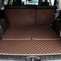 모하비7인승 퀼팅 레더 트렁크매트 가죽트렁크매트/트렁크매트/코일트렁크매트/자동차매트/카매트/차량매트/자동차카매트코일매트/코일메트/자동, 7인승-블랙