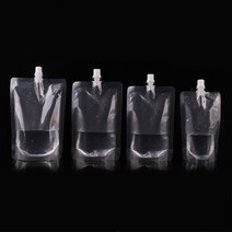 투명 스파우트 파우치 팩 스탠드 쥬스 캡파우치 액상, 1파우치음료팩-150ml, 1개