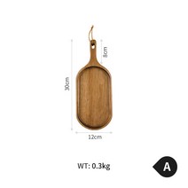 통나무식탁테이블 상사목 노르딕 모닝빵 피자 접시 가정용 우드 과자 물과일 트레이 컵 다반 차판 2611370297, A숏