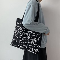 Coosilo 가방 2022 여성 브랜드 물건 사는 사람 쇼핑백 숄더백 쇼핑객 지갑 디자이너 일본식 만화 귀여운 작은 학교 캐주얼 패션 핸드백 에코 캔버스