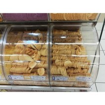 반원 투명 아크릴 케이스 슬라이딩 빵 디저트 보관함