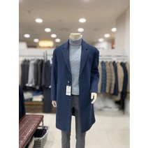 레노마 옴므 F/W 다크블루 브라운 세미오버 모직 코트/RKBH59A RKBH62A