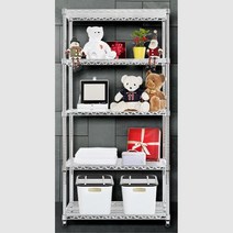 부품회사 자재 창고용 조립식 5단 앵글선반 자취생 이동식행거 싱크대, 450x900x1800 5단