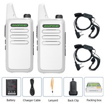 1/2PCS Baofeng BF-C50 미니 워키 토키 휴대용 햄 라디오 Communicator UHF 듀얼 PTT 양방향 HF 송수신기 BF-888S, CHINA_2xT20 WT EJ | EURO