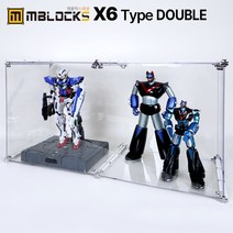 피규어 레고 건담 아크릴 장식장 진열장 아크릴 조립식 케이스 엠블럭 스페셜 X6타입 더블 1칸형(앞/뒤덮개포함), X6타입 더블1칸형(가로형/포맥스바닥판포함), 4) X6타입 더블 기본형 노랑포인트