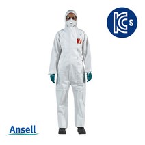 ANSELL 안셀 알파텍 마이크로가드 일회용 보호복 내산복 MG2500 플러스, 1개