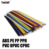용접봉 스텐 아크 용접봉 3.2 2.6 플라스틱 용접봉 ABS PP PE PPR PVC UPVC CPVC 1m 길이 2 개, Black 1m 2pcs