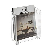 Stock Your Home 아크릴 잡지 홀더 Crystal Clear 파손 방지 오픈 탑