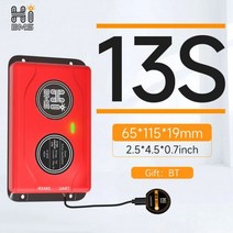 HIBMS 스마트 액티브 밸런서 bms Lifepo4 이퀄라이저 4s Balanceador de Bateria 24v 로드 밸런스 보드 블루투스 1A 전류, 13S Smart Active