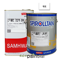 철재 스피롤탄 4L 유광 무광 자동차 차량 샌드위치판넬 공장지붕 아크릴 우레탄 페인트 [삼화페인트], 3. 백색 (유광), 4000ml, 1개