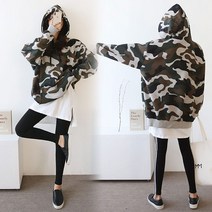 오브치치 겨울 기모 빅사이즈 밀리터리 후드 티셔츠 오버핏 밀리터리룩 후드티 기모맨투맨