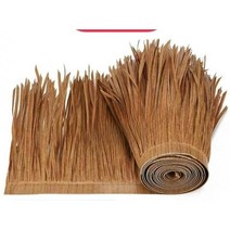 인조 볏짚 볏집거적 농막 오두막장식 전통 테라스 덮개, 밀짚 노랑 500X500mm