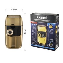 Kemei 2 Hours Fast Charging IPX4 Water프로of Men&39;s Electric Shaver Reci프로cating Full Body Washa, 02 with box