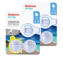 불스원 폴라패밀리 선바이저 방향제 본품 + 리필 아쿠아향, 2개입, 28세트