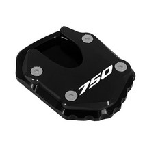xadv750 adv125 바이크튜닝용품CNC 킥 스탠드 발 사이드 확장 패드 HONDA X ADV 750 2021-2022 용 오토바이, 16 750 BLACK