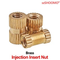 황동 스트레이트 널 인서트 너트 플라스틱 사출 금형 M1.4 M2, 06 L8_12 M10xOD12 (10Pcs)