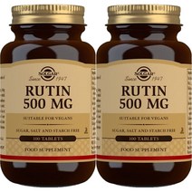 솔가 Solgar Rutin 루틴 500mg 100정 2팩, 1개, x