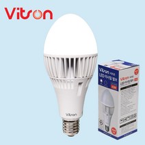 Vitson LED 60W 미사일 전구 벌브 E39소켓 주광색 창고 공장 조명, 1개