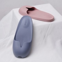 [슬림퍼] 양발 구분 없는 낮은 욕실화 슬림퍼 뮬보스, 블루 그레이, 1개