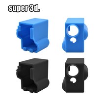 [헤드청소 교환부품] 3D 프린터 부품 V6 J-헤드 핫 엔드 압출기 Reprap 블록 보호 커버 용 가열 알루미늄 화산 실리콘 양말, [02] sock with block, [02] Black
