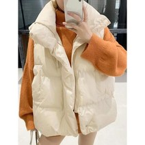 패딩 조끼 여성 루즈핏 오버핏 겨울 자켓 코트