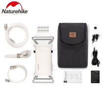 네이쳐하이크 캠핑 샤워기 야외용 샤워백 캠핑전용 워터백 휴대용샤워용품, 세트