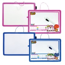 해바라기 도전 골든벨 양면 화이트보드 A4 사이즈, 핑크