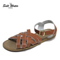 솔트워터 솔트워터 레트로 샌들 탄 605 여자 호이슈즈 스트랩 가죽 버클 여름 슬리퍼 신발
