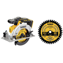 미국 디월트 브러시리스 20V 원형톱 6-1/2인치 본체만 DEWALT DCS565B, 본체 + #1 ﻿디월트 40톱날