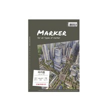 세르지오 마카용 스케치북 70g A5사이즈 마카용패드 마카패드 마카지 마카스케치북 소묘마카지 마카용드로잉북, 단일사이즈