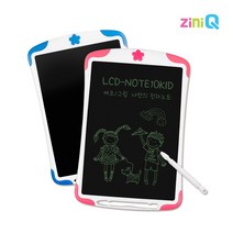 전자노트 메모판 드로잉패드 노트패드 전자메모패드 메모패드 메모보드 LCD-NOTE10KID 지니큐 게시판 전자노트패드 낙서장 메모장 W7D4349, 핑크
