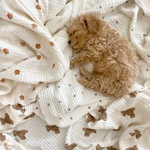 목화베리 강아지담요 블랭킷 켄넬담요 애견이불, 복숭아