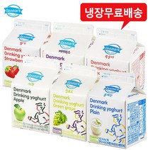 덴마크 드링킹요구르트 6종 275mLx6팩(6종류별x1팩씩) 냉장무배