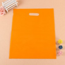소기업용 맞춤형 쇼핑백 맞춤형 플라스틱 가방 맞춤형 인쇄 플라스틱 가방 팩 추가 인쇄 요금, 25x35cm 100pcs+Orange