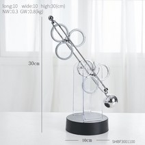 진자운동 영구 모션 머신 뉴턴의 진자 홈 인테리어 액세서리 오피스 데스크 룸, [04] Double three circle