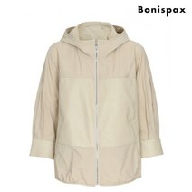 보니스팍스 레더 배색 후드 점퍼-MG63JP042