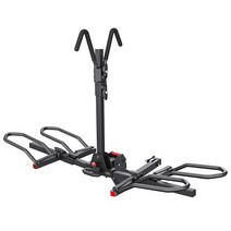 자전거 자동차 랙 5.1cm(2인치)의 자전거 랙 마운트 캐리어 히치 리시버 64.9kg(145파운드) 용량 안정적인 스틸 프레임 자동차 SUV 트럭 밴용 접이식 및 틸트 어