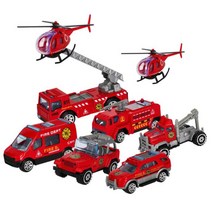 소방구조 활동놀이 특수 미니카 8종 줄세우기 장난감차 차컬렉션 불자동차