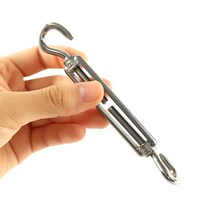 더블 고리 턴 버클 1P 사이즈선택 와이어 로프 고정 지주 팽팽 스텐 케이블 줄 볼트 회전 차광막 타프 걸이, B_M5