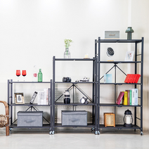 3단 4단 5단 팬트리 모듈 시스템 원터치 펜트리 전현무 폴딩 접이식 다용도 532 철재 선반, 화이트