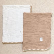 어텀31 아기 거즈 블랭킷 신생아 낮잠 이불 유아 애착이불, 화이트