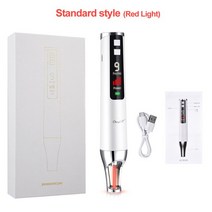 효과좋은 피부관리기 레이저 고주파 지방분해CkeyiN USB 충전식 레이저 피코초 펜 레드 및 블루 라이트, 01 Standard Red Ligt