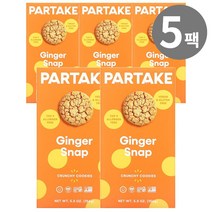 파테이크 크런치 쿠키 진저 스냅 156g, 5개