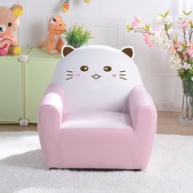 해외 어린이 1-7세소파 만화 소녀 공주 아기 일인용 소파 T56566 유아소파, 핑크고양이