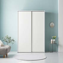[퍼니럭스] 리브 1100 슬라이드 옷장 (일반형) A타입 5컬러, 리브 1100 일반형(A) - 핑크
