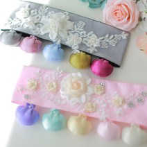 레이스 돌띠-남아 여아 돌잔치 소품 한복악세사리