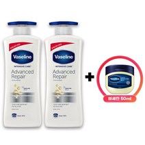 바세린 인텐시브케어 어드밴스드 리페어 바디로션 600ml 2개 + 바세린 젤리 50ml