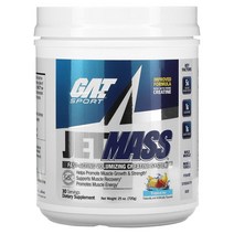 GAT JetMASS 빠르게 작용하는 볼류마이징 크레아틴 시스템 트로피칼 아이스 720g(25oz) 헬스 벌크업보충제 운동전부스터