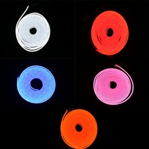 줄조명 줄네온 LED줄조명 네온플렉시블 12V 5M 6*12 8*16, 화이트-(6*12)